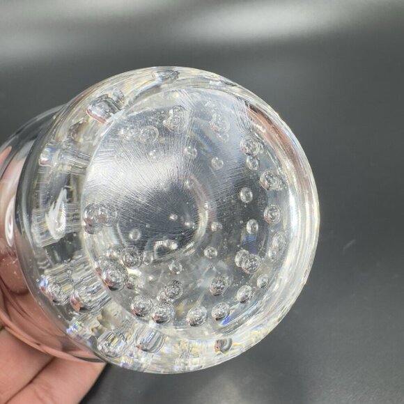 Carl Erickson Set2 Clear Controlled Bubble Glasses Stemware BarWare Goblets Cups - Picture 6 of 11